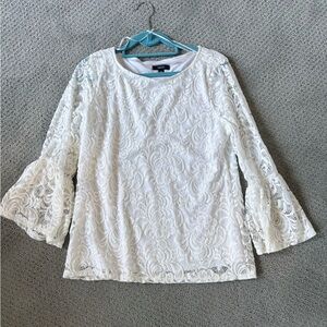 Elegant White Lace Blouse